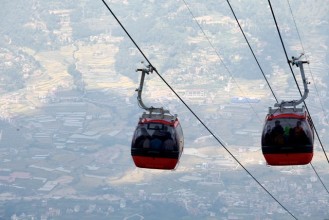 गैँडाकोटमा मौलाकाली केबलकार निर्माण सुरु